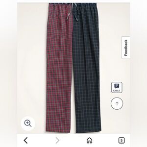 Brooks Brothers cotton broadcloth fun tartan cotton sleep lounge pajama pant XXL